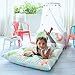 Butterfly Craze Kid's Floor Pillow Bed Cover - Use as Nap Mat, Portable Toddler Bed Alternative for Sleepovers, Travel, Napping, or as a Lounger for Reading, Playing. Cover Only!