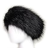 Dikoaina Womens Faux Fur Headband Winter Earwarmer Earmuff Hat Ski