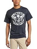 FEA Merchandising Men's Lynyrd Skynyrd Biker Patch T-Shirt, Dark Heather, X-Large