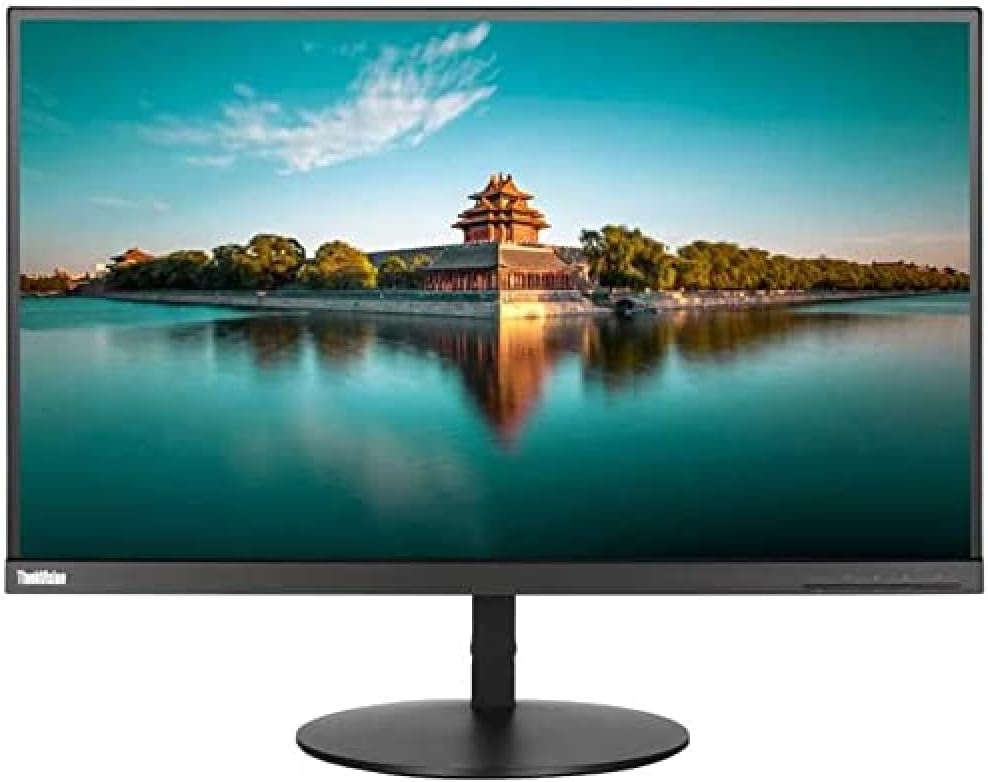 Lenovo Thinkvision P27H-10 Monitor Black (Renewed) Adjustable Display VESA