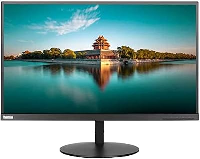 Lenovo Thinkvision P27H-10 Monitor Black (Renewed) Adjustable Display VESA