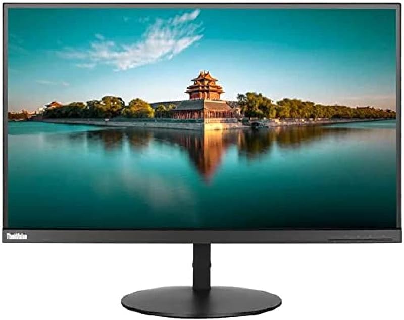 Lenovo Thinkvision P27H-10 Monitor Black (Renewed) Adjustable Display VESA
