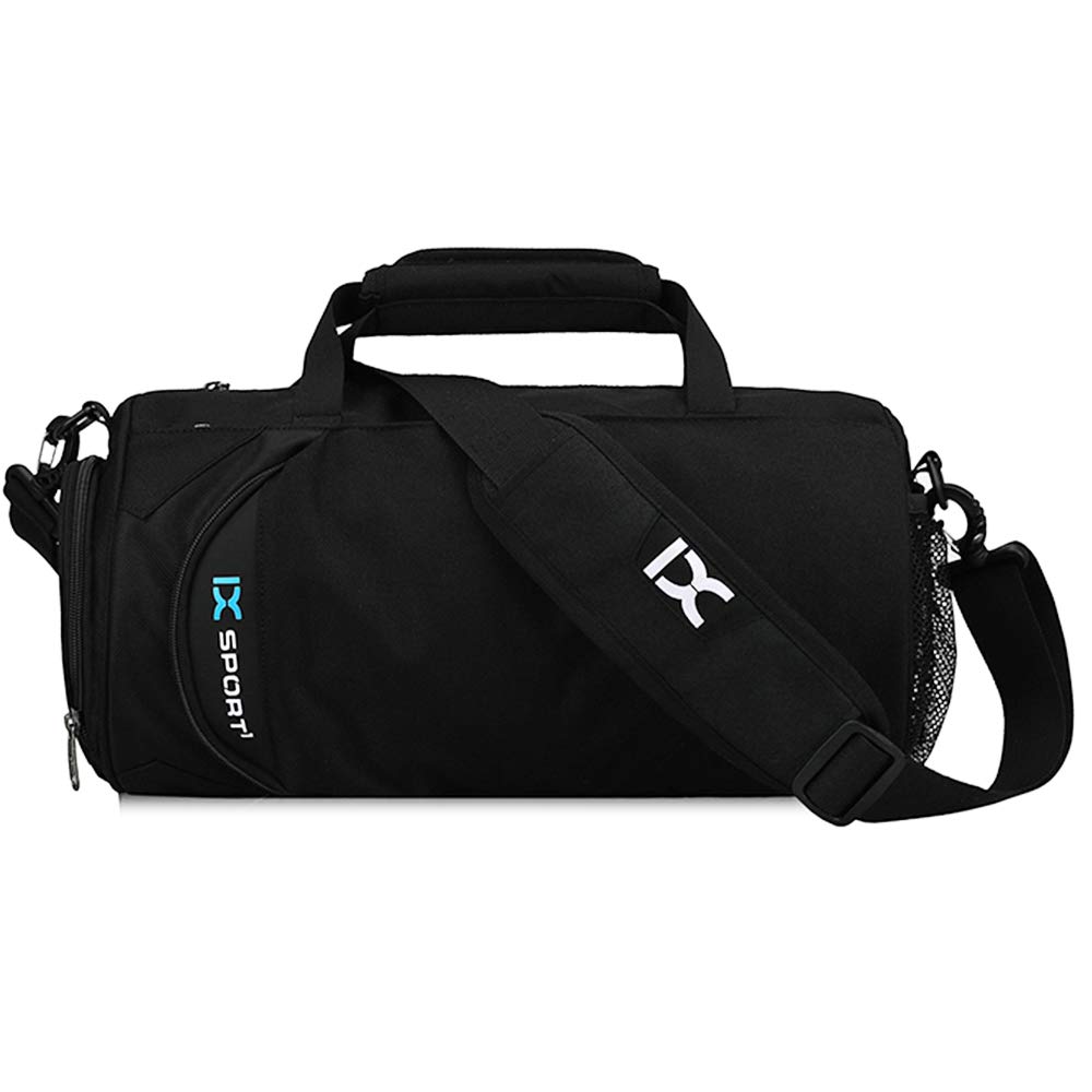 SKYSPER Sporttaschen Reisetasche Trainingstasche Schultertaschen wasserdicht 39 * 22 * 22CM Schwarz