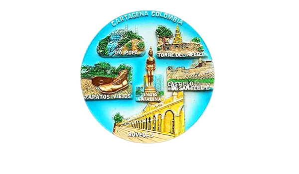 Hqiyaols Souvenir Cartagena Colombia Refrigerador 3D Imán ...