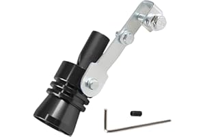 YIUIY Universal Turbo Sound Pipe Whistle Muffler Sounder Simulator Tailpipe Noise Sound Enhancer Compatible with Truck, Motorcycle, Cars, Dirt Bike and Scooter(XL Black)