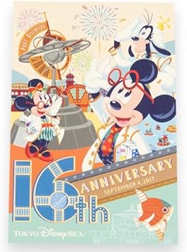 Amazon ミッキー フレンズ ポストカード 絵葉書 ディズニーシー16周年 16thアニバーサリー 東京ディズニーシー限定 ポストカード 絵柄付はがき 文房具 オフィス用品 Amazon ミッキー フレンズ ポストカード 絵葉書 ディズニーシー16周年 16thアニバーサリー 東京ディズニーシー限定 ポストカード 絵柄付はがき 文房具 オフィス用品