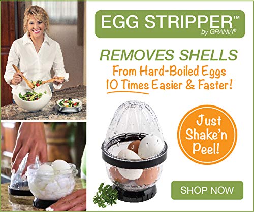GRANIA, Original EGG STRIPPER, Multi Hard-Boiled Egg Peeler up to 5 Eggs at once - //coolthings.us