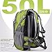 OutdoorMaster Hiking Backpack 50L - Travel Carry-On Backpack w/Waterproof Cover