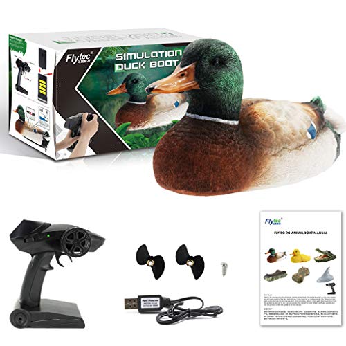 Simulation Floating Remote Control Duck Toy, Electric RC Boat Hunting