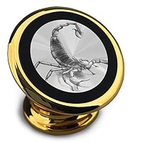 Magnetic Car Phone White Black Scorpion Mobile Bracket 360 Degree Rotation from Dashboard