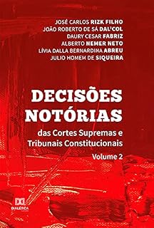 Livro Decisões Notórias das Cortes Supremas e Tribunais Constitucionais: Volume 2