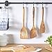 FAAY 3-in-1 Wooden Spatulas, Kitchen Utensils, Cooking Utensil, 100% Healthy Utensils from High Moist Resistance Teak, Eco-Friendly Wood Spatula for Non Stick Cookware
