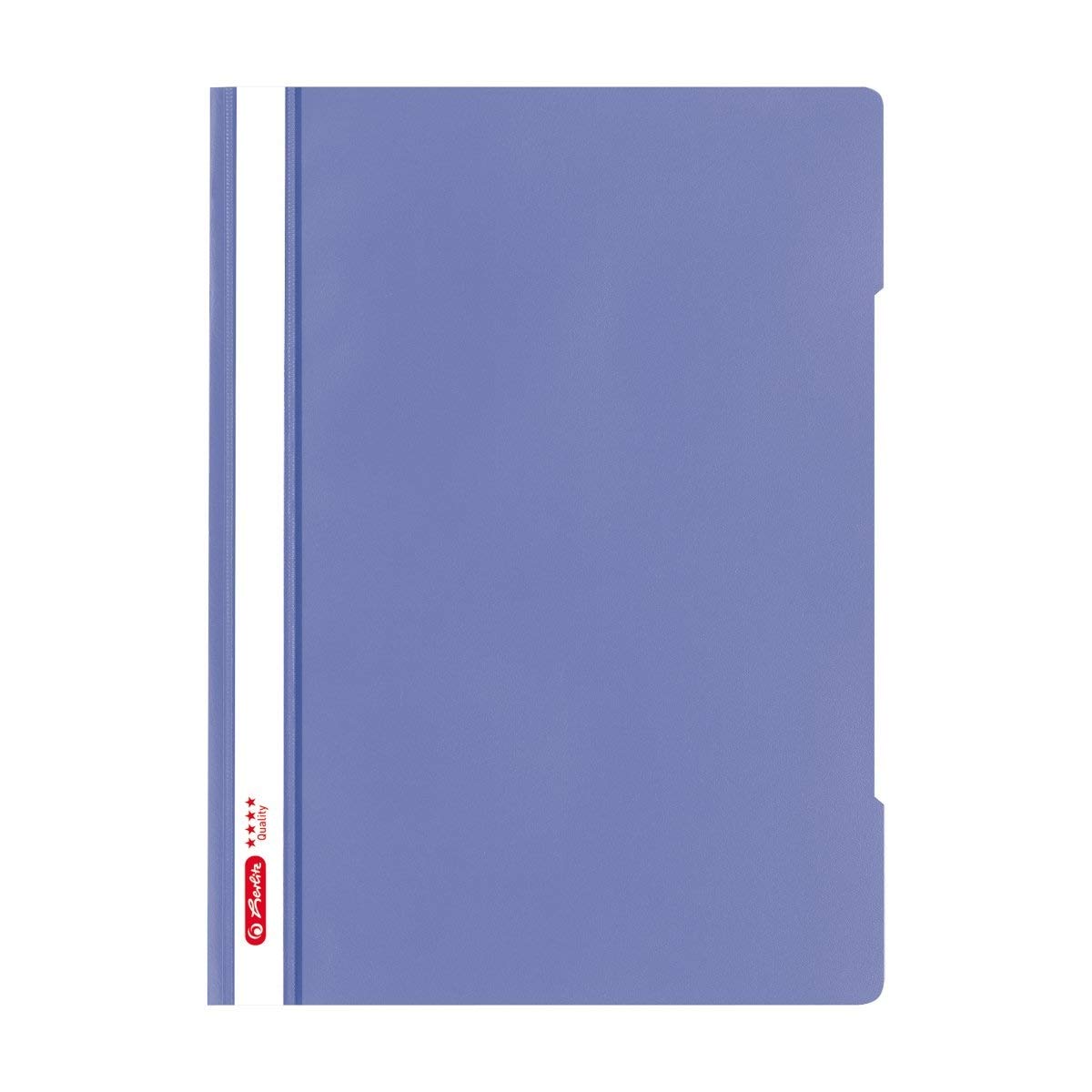 A4 'Quality' File Folder Polypropylene with Transparent Transparent Front Cover Purple Pack of 10