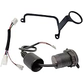 FENGYEMOTO Compatible with Yamaha TW200 (09-UP) Plug &amp; Play Wiring Harness Connector Accessory Kit + Bracket