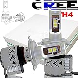 AUSI H4 9003 HB2 LED Headlight Bulb High Low Beams DRL Adjustable Beam Pattern All-In-One Conversion Kit CREE 12000LM 6500K Headlamp Bulb For Toyota Tacoma Tundra Honda CR-V Civic Ford GMC Nissan