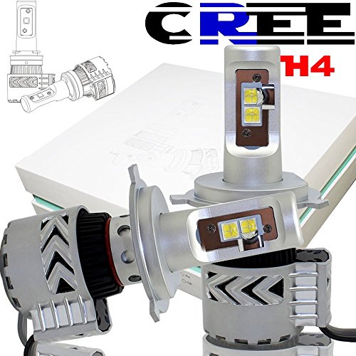 AUSI H4 9003 HB2 LED Headlight Bulb High Low Beams DRL Adjustable Beam Pattern All-In-One Conversion Kit CREE 12000LM 6500K Headlamp Bulb For Toyota Tacoma Tundra Honda CR-V Civic Ford GMC Nissan