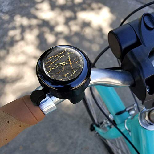 QIELIZI 4 Pack Bike Bells,Loud Clear Sound Aluminum Bicycle Bell Bike Accessory for Adults Kids Girls Boys (2-Marble) - Thumbnail 7