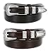 Oil Tanned Ranger Leather Belt With Sterling Silver Western Buckle