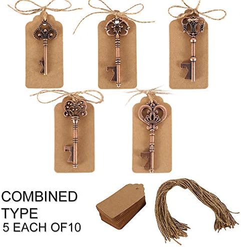 Fannybuy 栓抜き 鍵 50個セット ボトルオープナー 新作製品 世界最高品質人気 ビールオープナー アンティーク キーホルダー 結婚式 お正月 おしゃれ 鍵型 パーティー ビール栓抜き プレゼント