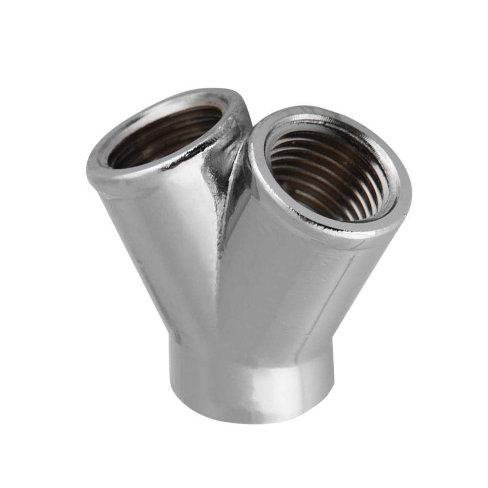 3 Way Y-Splitter Crossover Coupling, G1/4" Female Thread 3 Way Y-Splitter PC Water Cooling Fitting Connector