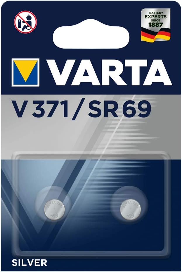 Varta SR69/ V371 Battery Pack of 2, silver