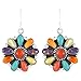 925 Sterling Silver Earrings with Genuine Turquoise and Semiprecious Gemstones