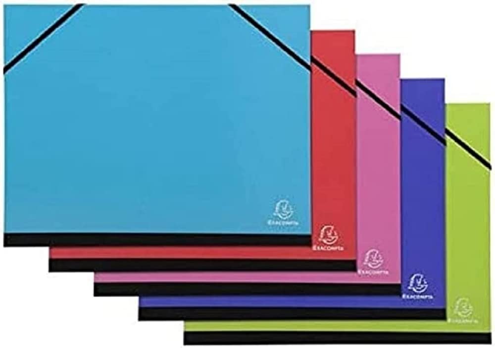 Exacompta - Ref. 25829E - 1 Iderama drawing board - with rubber bands - white paper inside - canvas back - dimensions 52 x 72 cm - format to file Raisin (500 x 650 mm) - random colors