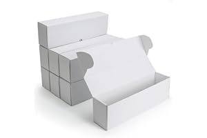 RLAVBL 8-Pack 1100 Count Trading Card Storage Box with 32 Dividers, 15 inch 8800+ Card Box for MTG, TCG, Toploaders, and Sports Cards Organizer