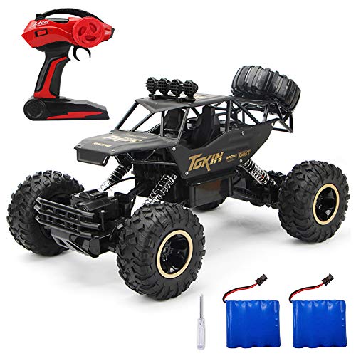RC Car 4WD Off Road Vehicle 2.4Ghz Remote Control Car 1:12 RC Monster Truck Rock Crawler Off Road Vehicle Toy, Oversize Electric RC Car with 1 Battery Pack and Screwdriver, Best Gift for Kids Adults