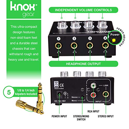 AKG K553 MKII Studio Headphones with Knox Gear Headphone Amplifier - Thumbnail 4