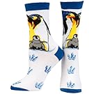 Animal World - Penguin Family Love Women's Socks - Large White