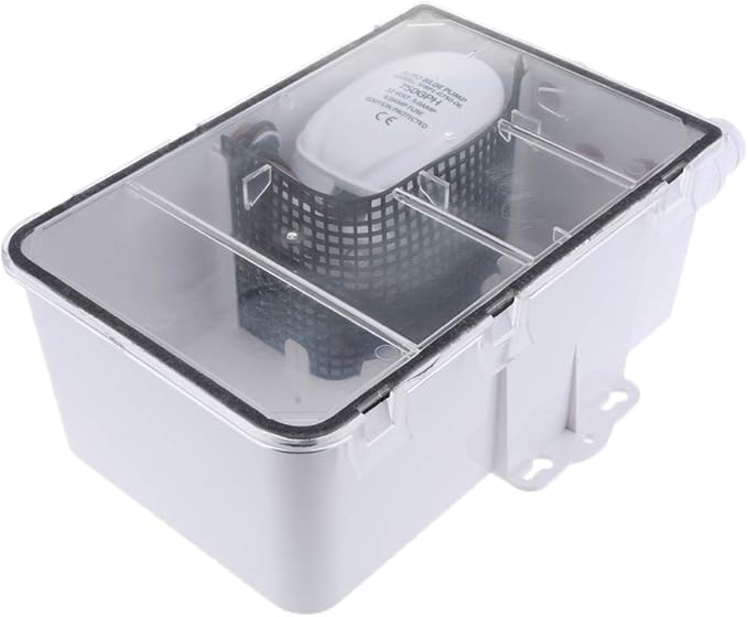 Homyl Boat RV Caravan Shower Sump Pump System Box DC 12V 600 GPH