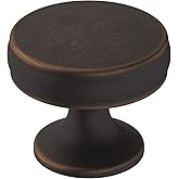 Amerock | Cabinet Knob | Oil Rubbed Bronze | 1-1/4 inch (32 mm) Diameter | Renown | 1 Pack | Drawer Knob | Cabinet Hardware