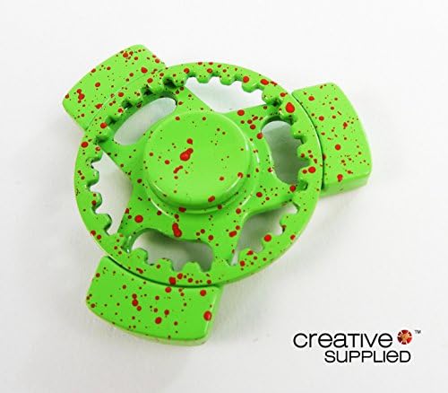 Green UFO Fidget Spinner by Creative Supplied - Hot New Model Design Style, Toy EDC Focus ADHD Autism, Fidget Finger