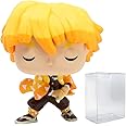 Funko POP Demon Slayer - Zenitsu Agatsuma Pop! Vinyl Figure (Bundled with Compatible Pop Box Protector Case), Multicolor, 3.75 inches