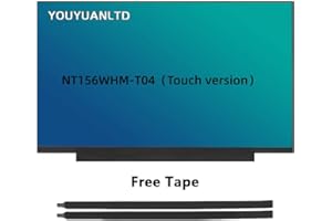 YOUYUANLTD NT156WHM-T04 V8.4 Fit NT156WHM T04 LCD Screen Replacement HD 1366x768 40Pin OnCell Touch LED Display (Only for NT156WHM-T04, Not for Others)