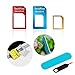 2 Pack Sim Card Adapter,TechRise 5in1 Nano Micro Standard Sim Card Adapter Kit Converter with Sander Bar and Tray Open Needle [Newest Upgraded].