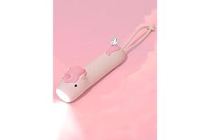 CoolGift Mart Silicone Unicorn Flashlight, Rechargeable Dimmable Hanging Night Light for Camping, Night Walks and Home Use, A