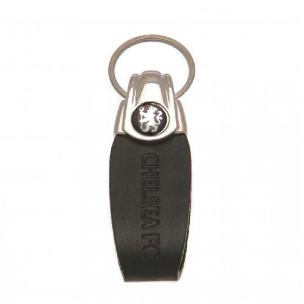 Car Accessories Official Chelsea Fc Italian Leather Keyring