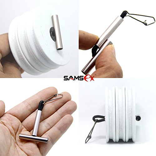 SAMSFX Tenkara Line Winder Rigging Foam Spools Sponge with Tippet Holders Combo for Fishing Line Leader Organizer Storage Accessories (Small Tippet Holder & 3 Rigging Foam Combo) - Thumbnail 4