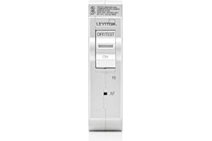 Leviton 1-Pole 15A 120V AFCI Plug-On Circuit Breaker, LB115-001-0AF, White