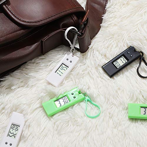 Hemobllo Keychain Pocket Watch 5 Pack Digital Clip On Watch Prismatic