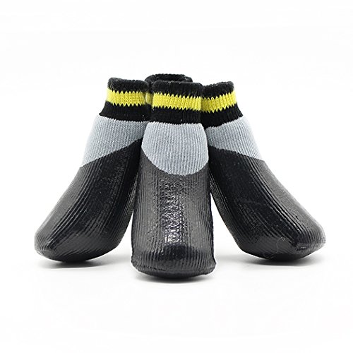 Thmyo Dog Boots Waterproof Nonslip Sports Socks Shoes Boots Rubber