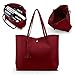 OCT17 Women Tote Bag - Tassels Faux Leather Shoulder Handbags, Fashion Ladies Purses Satchel Messenger Bags (Brown)