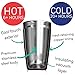 Coffee Gator Coffee Travel Mug - 20 OZ Stainless-Steel, Vacuum Insulated Tea and Coffee Tumbler for Women and Men with Leakproof Lid & Paperless Dripper, Silver