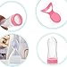 3 Ounce Feeding Bottle, Homure Silicone Squeeze Baby Food Dispensing Spoon for Infant Newborn Toddler Food Supplement, Pink