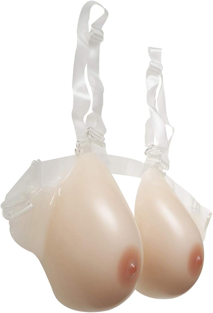 Sotica Silicone Breast Forms Lifelike False Boobs Fake Breast With Adjustable Straps for Crossdresser Transgender Mastectomy