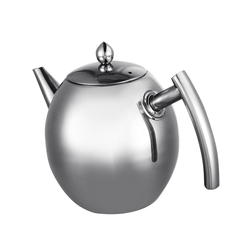 Large-Capacity Stainless Steel Coffee Teapot, Tea Teapot with Tea Filter(1.5L/1500ml)