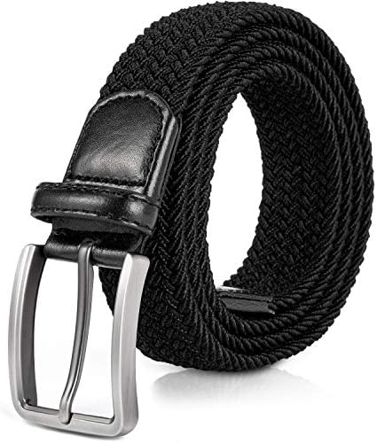 Jiguoor Braided Stretch Belt, Golf Elastic Fabric Woven Belts Casual Men/Women