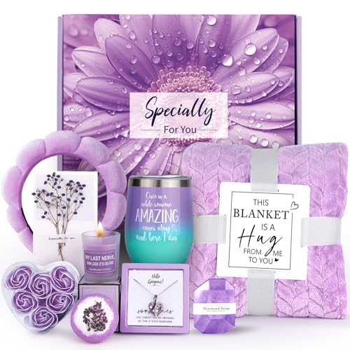 Spa Gifts Baskets for Women Wife Mom,Happy Birthday Gifts for Her Girlfriend Sister Friend,Relaxing Spa Gift,Retirement,Get Well Self Care Package,Thank You,Gifts Box for Her Graduation Anniversary